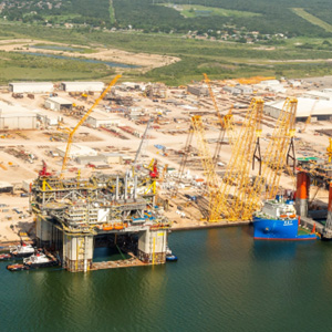 Image of large topside fabrication